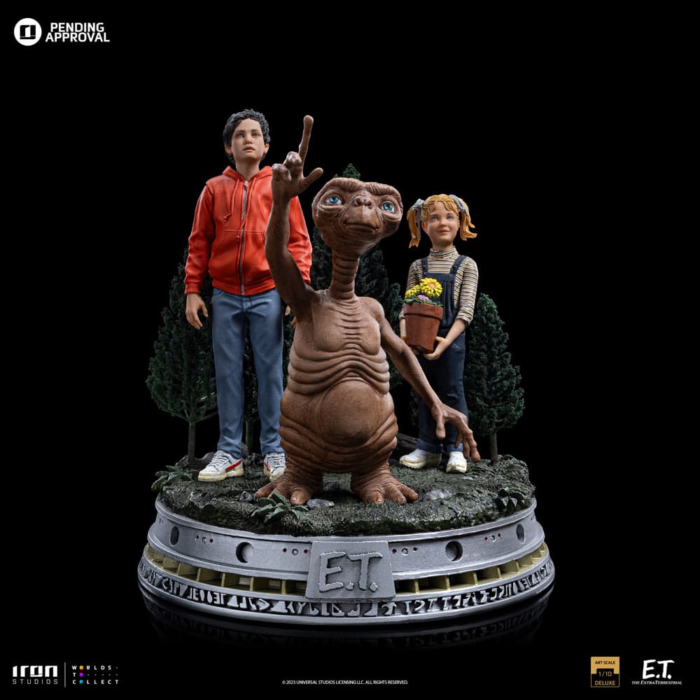 PREORDINE ESAURITO E.T. The Extra-Terrestrial Deluxe Art Scale Statue 1/10 E.T., Elliot and Gertie 19 cm