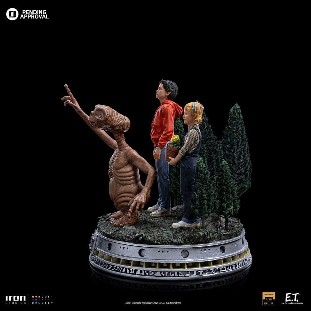 PREORDINE ESAURITO E.T. The Extra-Terrestrial Deluxe Art Scale Statue 1/10 E.T., Elliot and Gertie 19 cm
