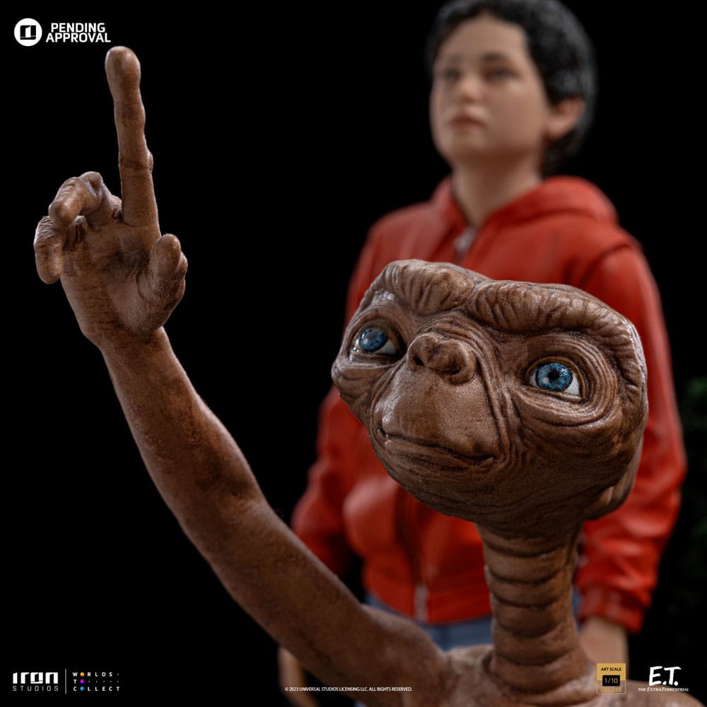 PREORDINE ESAURITO E.T. The Extra-Terrestrial Deluxe Art Scale Statue 1/10 E.T., Elliot and Gertie 19 cm