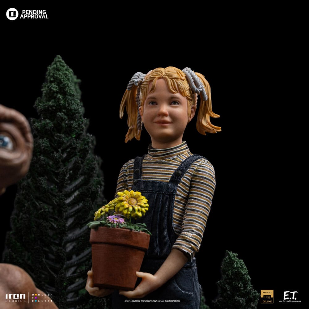 PREORDINE ESAURITO E.T. The Extra-Terrestrial Deluxe Art Scale Statue 1/10 E.T., Elliot and Gertie 19 cm