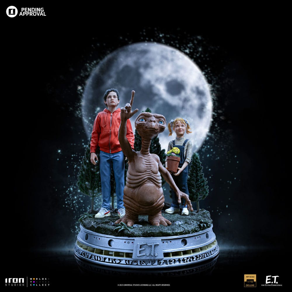 PREORDINE ESAURITO E.T. The Extra-Terrestrial Deluxe Art Scale Statue 1/10 E.T., Elliot and Gertie 19 cm