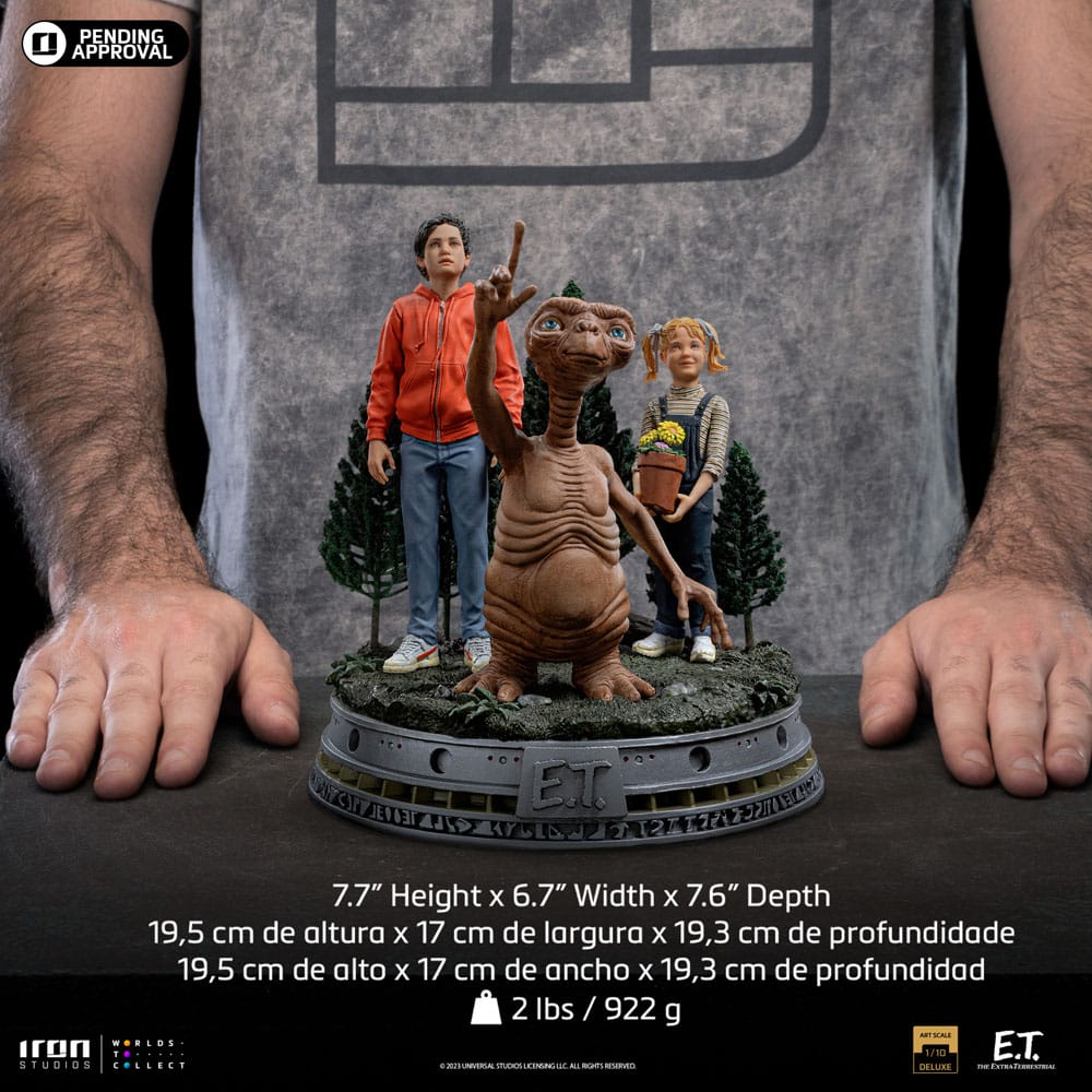 PREORDINE ESAURITO E.T. The Extra-Terrestrial Deluxe Art Scale Statue 1/10 E.T., Elliot and Gertie 19 cm