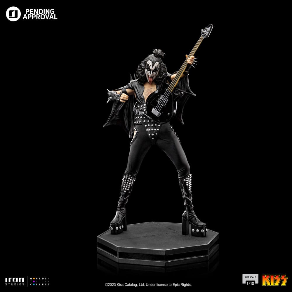 PREORDINE ESAURITO Kiss Art Scale Statue 1/10 Gene Simons Limited Edtition 26 cm