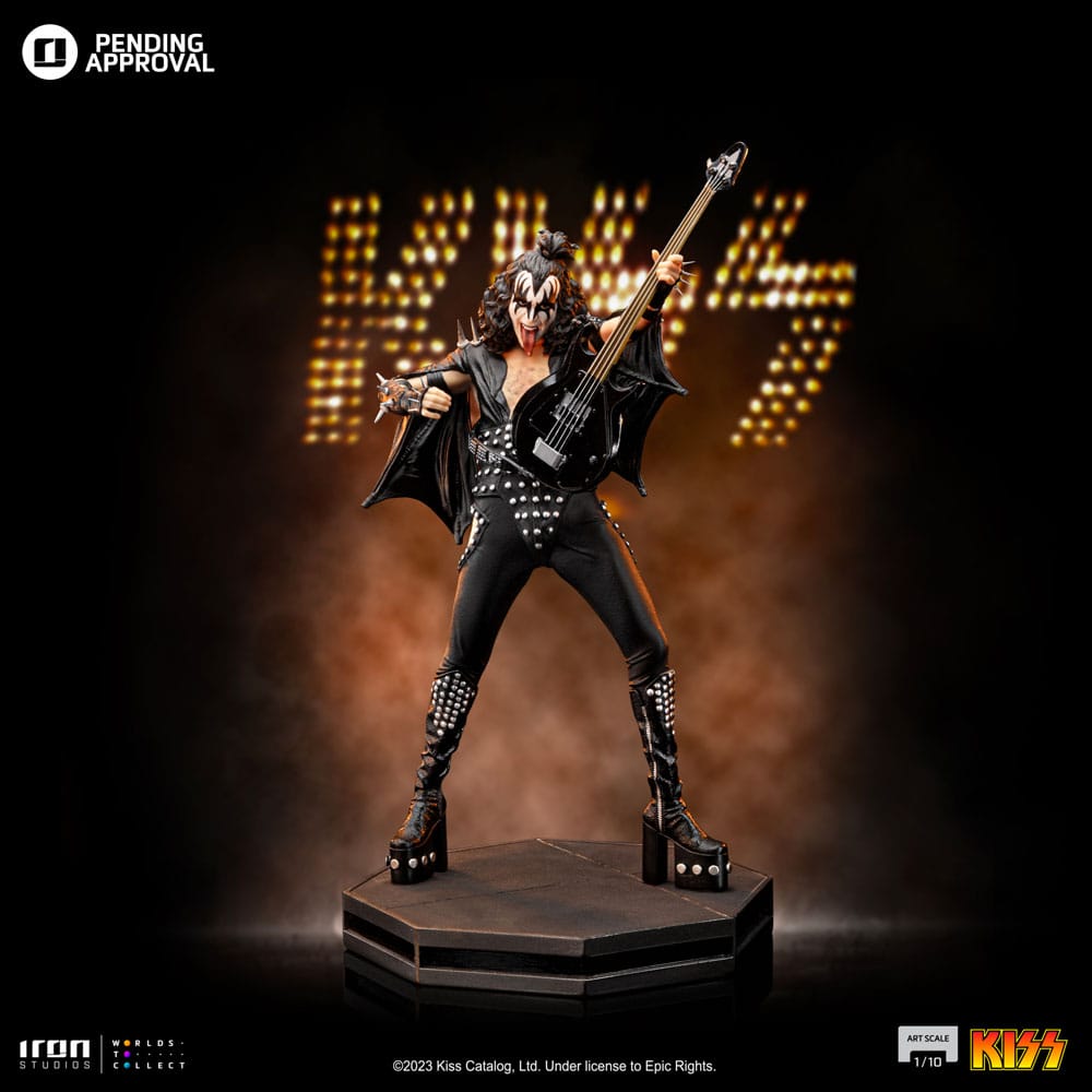 PREORDINE ESAURITO Kiss Art Scale Statue 1/10 Gene Simons Limited Edtition 26 cm