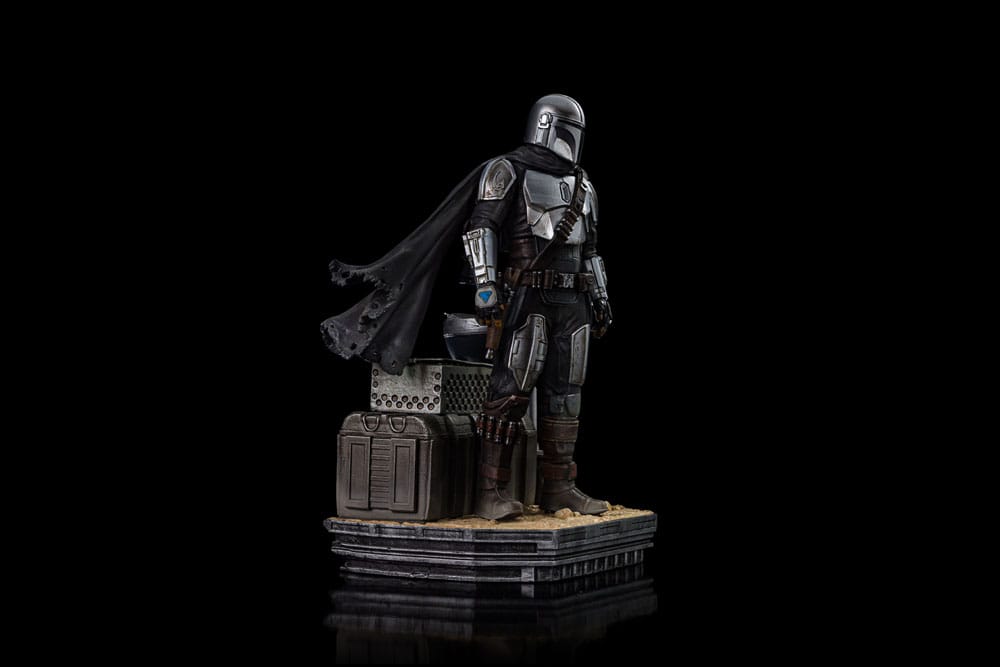 PREORDINE ESAURITO Star Wars The Mandalorian Scale Statue 1/10 Din Djarin and Din Grogu 21 cm