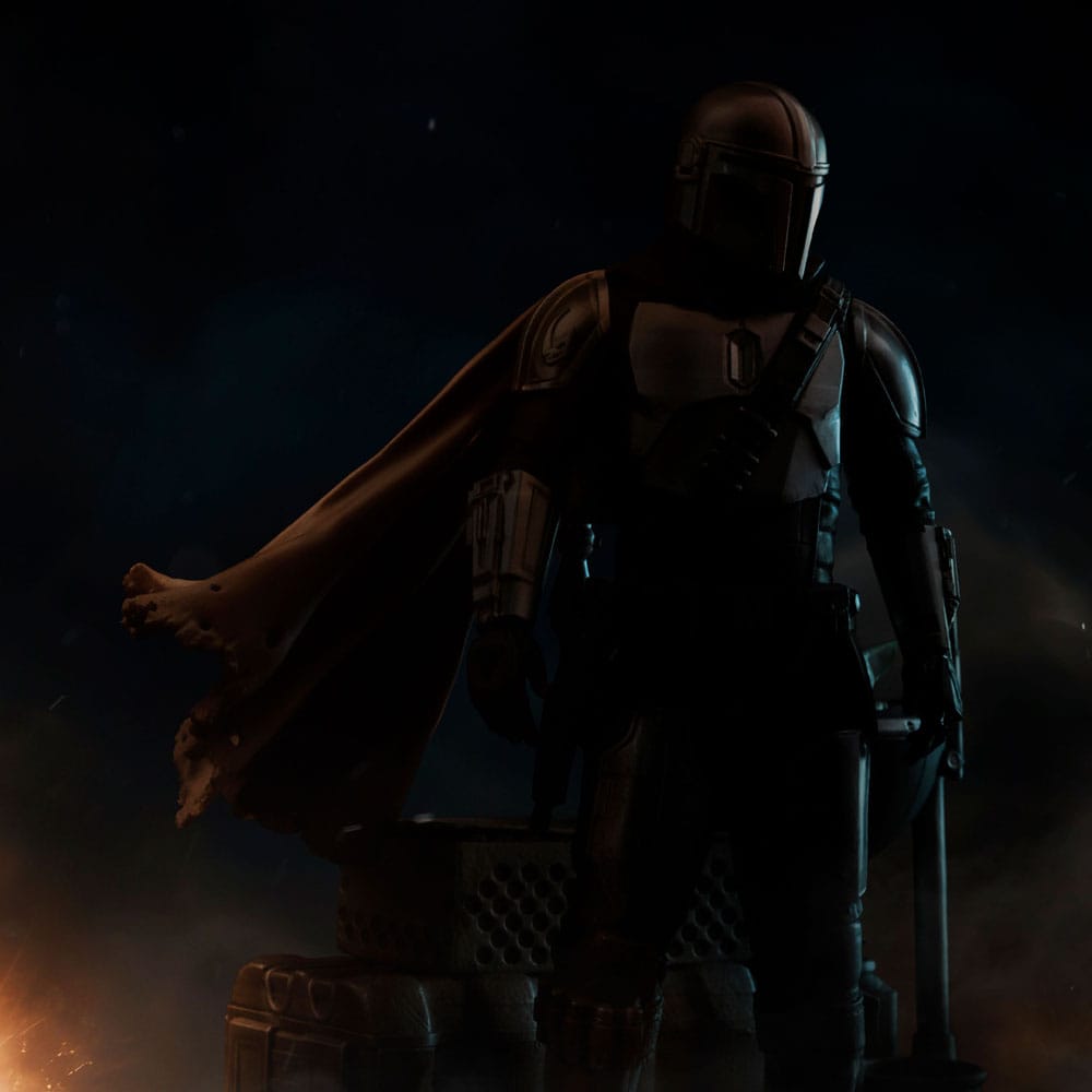 PREORDINE ESAURITO Star Wars The Mandalorian Scale Statue 1/10 Din Djarin and Din Grogu 21 cm