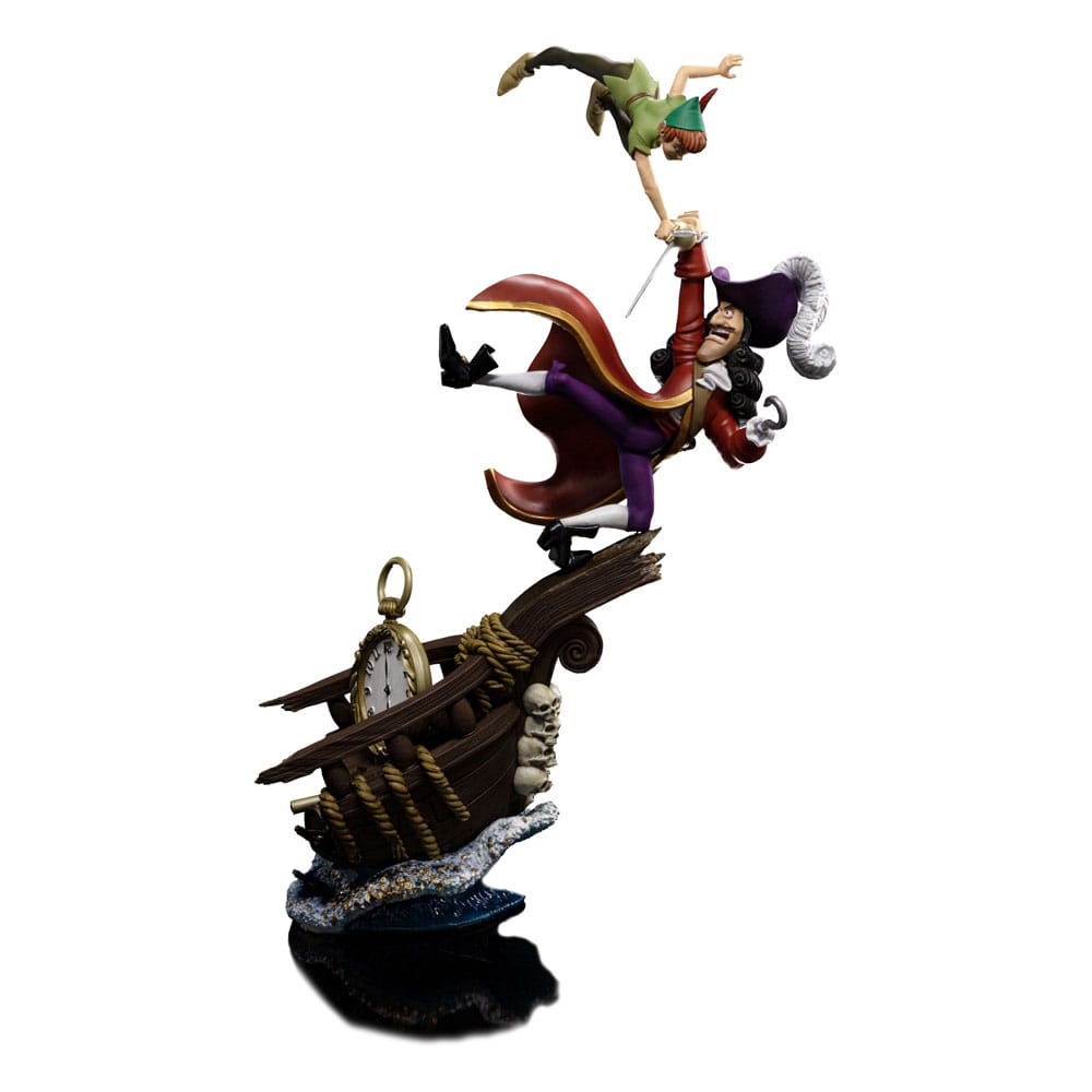 PREORDINE ESAURITO Disney Scale Statue 1/10 Peter Pan vs Hook 40 cm