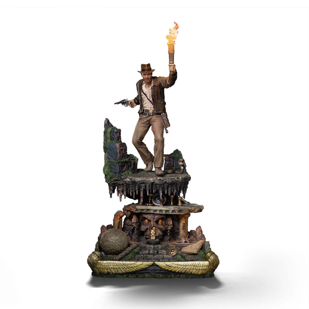 Auf Bestellung gefertigte Indiana Jones Deluxe-Statue im Maßstab 1:10, 40 cm
