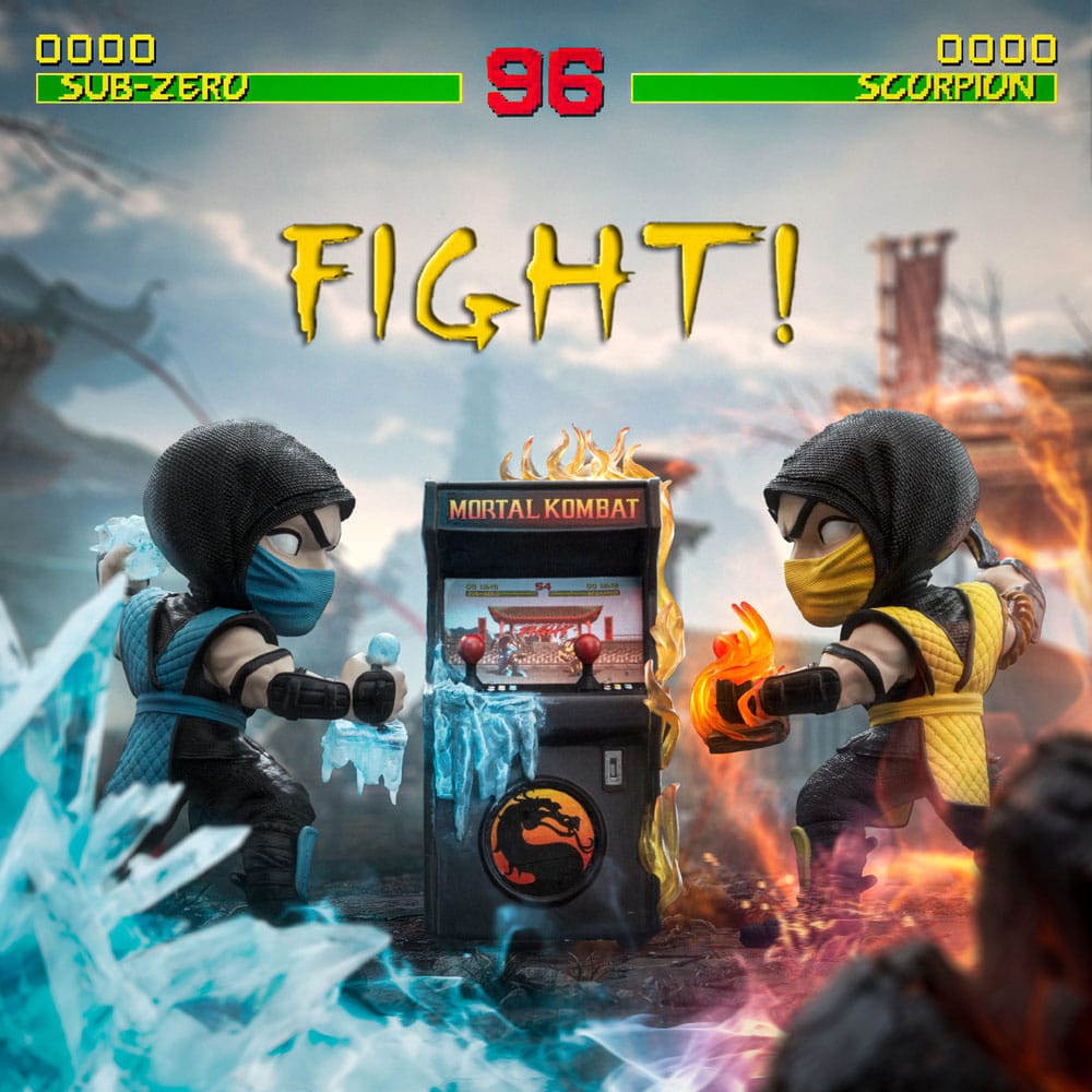 🧪 LAB | SU ORDINAZIONE Mortal Kombat Mini Co. PVC Figures Scorpion vs. Subzero Arcade Set 15 cm