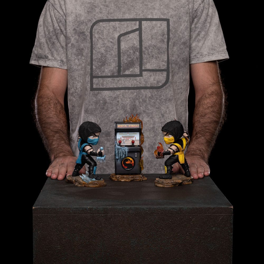 🧪 LAB | SU ORDINAZIONE Mortal Kombat Mini Co. PVC Figures Scorpion vs. Subzero Arcade Set 15 cm