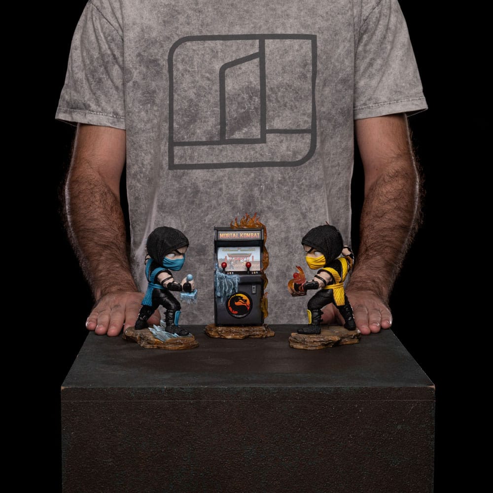 🧪 LAB | SU ORDINAZIONE Mortal Kombat Mini Co. PVC Figures Scorpion vs. Subzero Arcade Set 15 cm