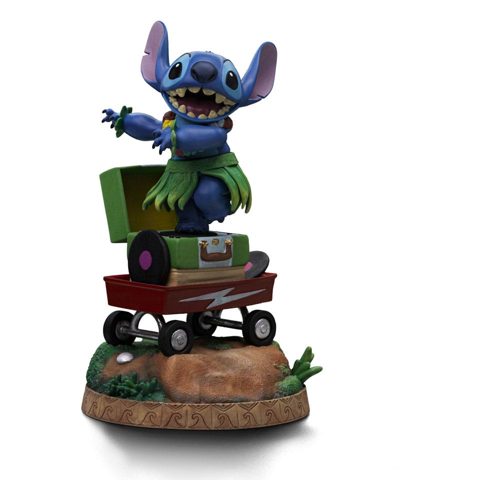 MADE TO ORDER Lilo &amp; Stitch Art Scale Statue 1/10 Stitch Hula 17 cm