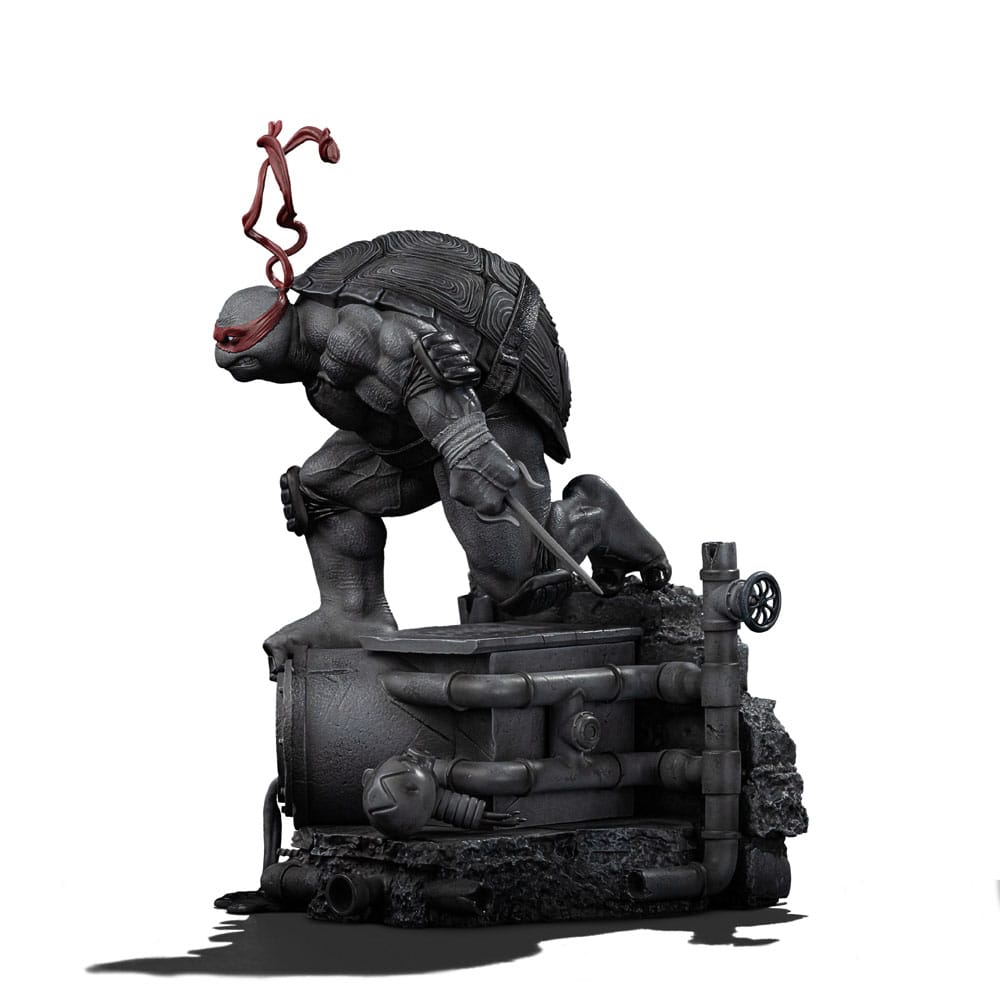 🧪 LAB | SU ORDINAZIONE Teenage Mutant Ninja Turtles Art Scale Statue 1/10 Raphael Black and White Variant 26 cm heo exclusive