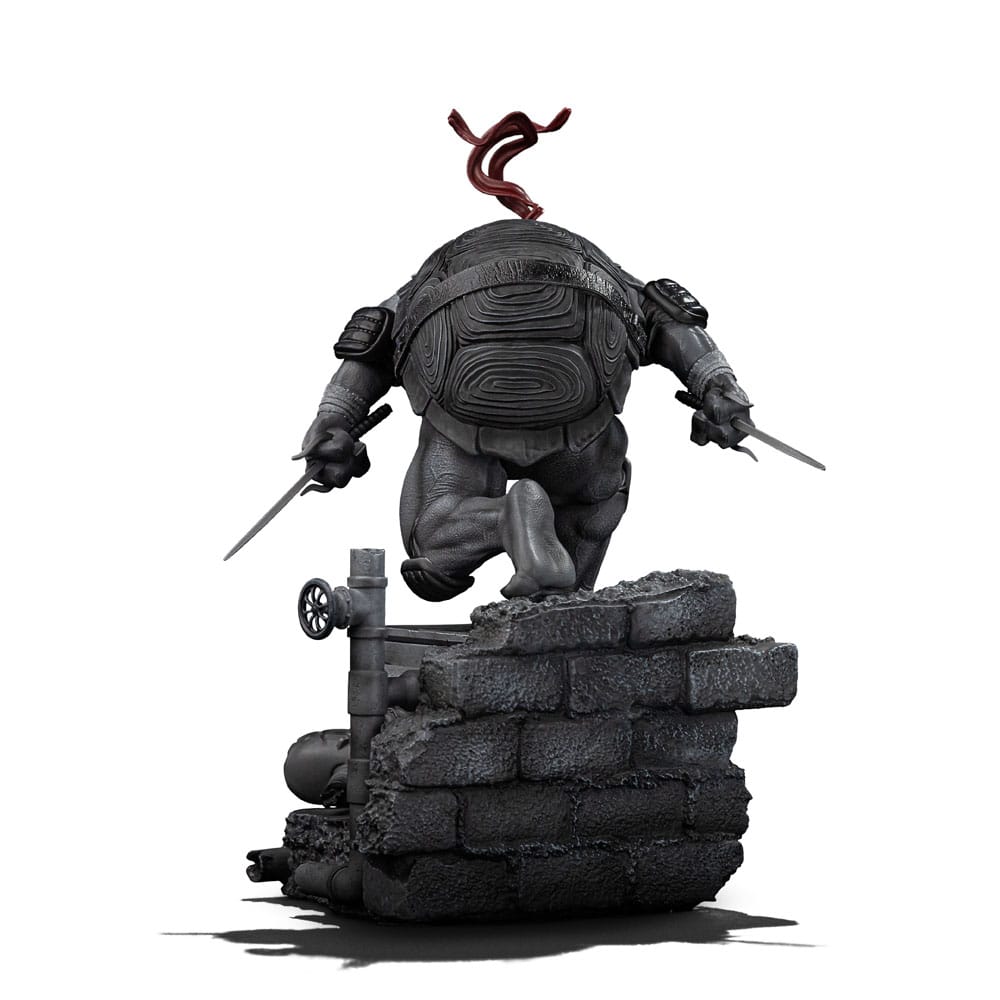 🧪 LAB | SU ORDINAZIONE Teenage Mutant Ninja Turtles Art Scale Statue 1/10 Raphael Black and White Variant 26 cm heo exclusive