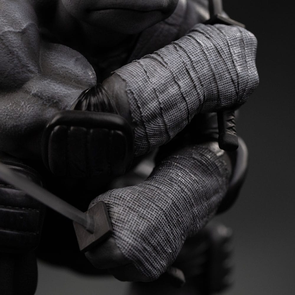 🧪 LAB | SU ORDINAZIONE Teenage Mutant Ninja Turtles Art Scale Statue 1/10 Leonardo Black and White Variant 26 cm heo exclusive
