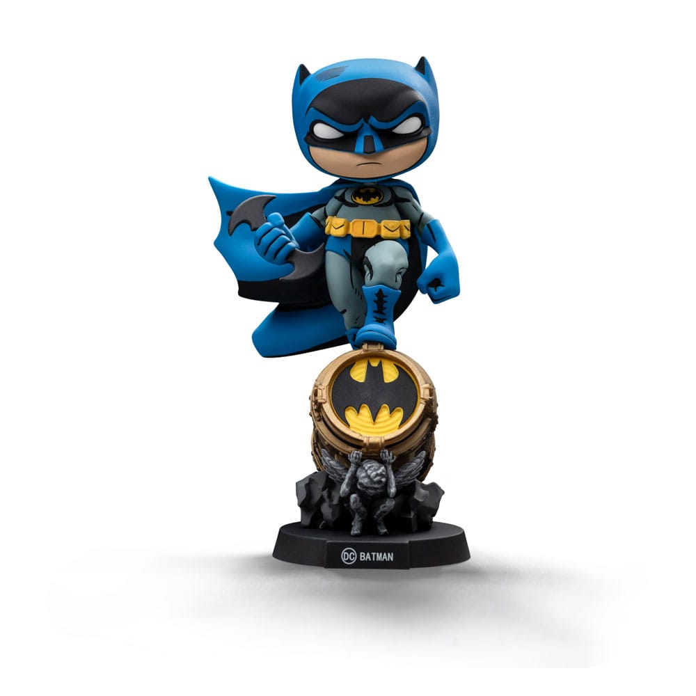 MADE TO ORDER Batman Mini Co. PVC Figure Batman on Bat-Signal (Blue Variant) 15 cm