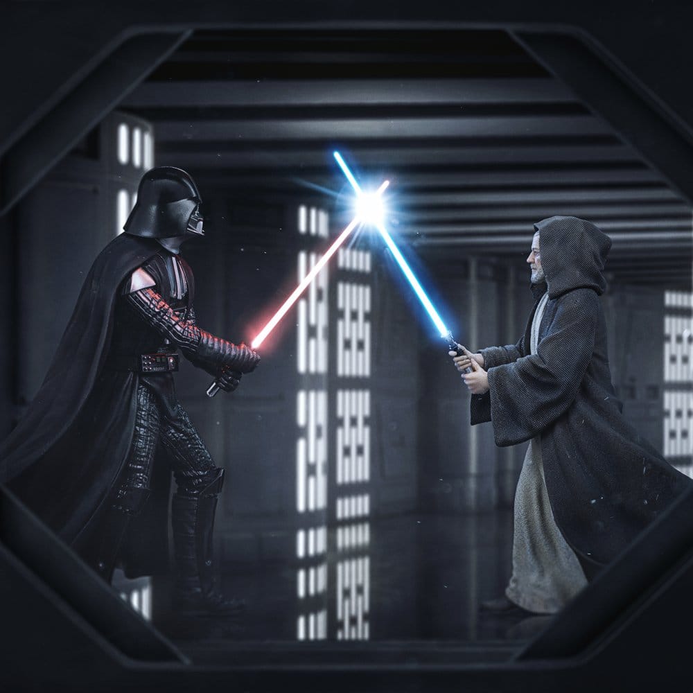 🧪 LAB | SU ORDINAZIONE Star Wars Deluxe Art Scale Statue 1/10 Darth Vader Vs Obi-Wan Kenobi (CCXP Exclusive 2025) 24 cm