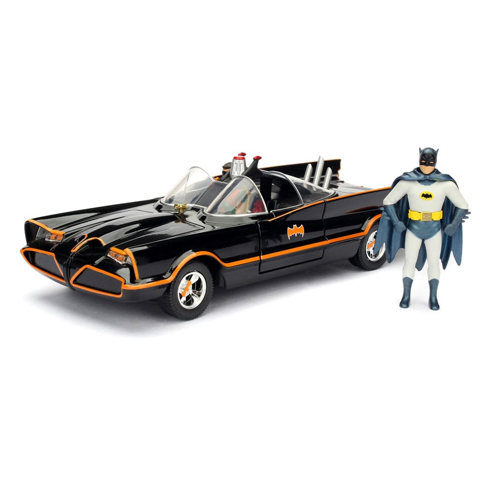 SU ORDINAZIONE DC Comics Diecast Model 1/24 Batman 1966 Classic Batmobile