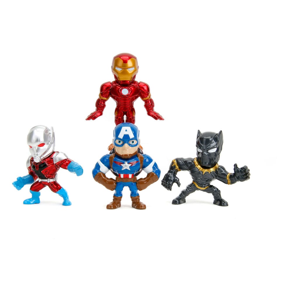 SU ORDINAZIONE Avengers Nano Metalfigs Diecast Mini Figures 4-Pack 6 cm