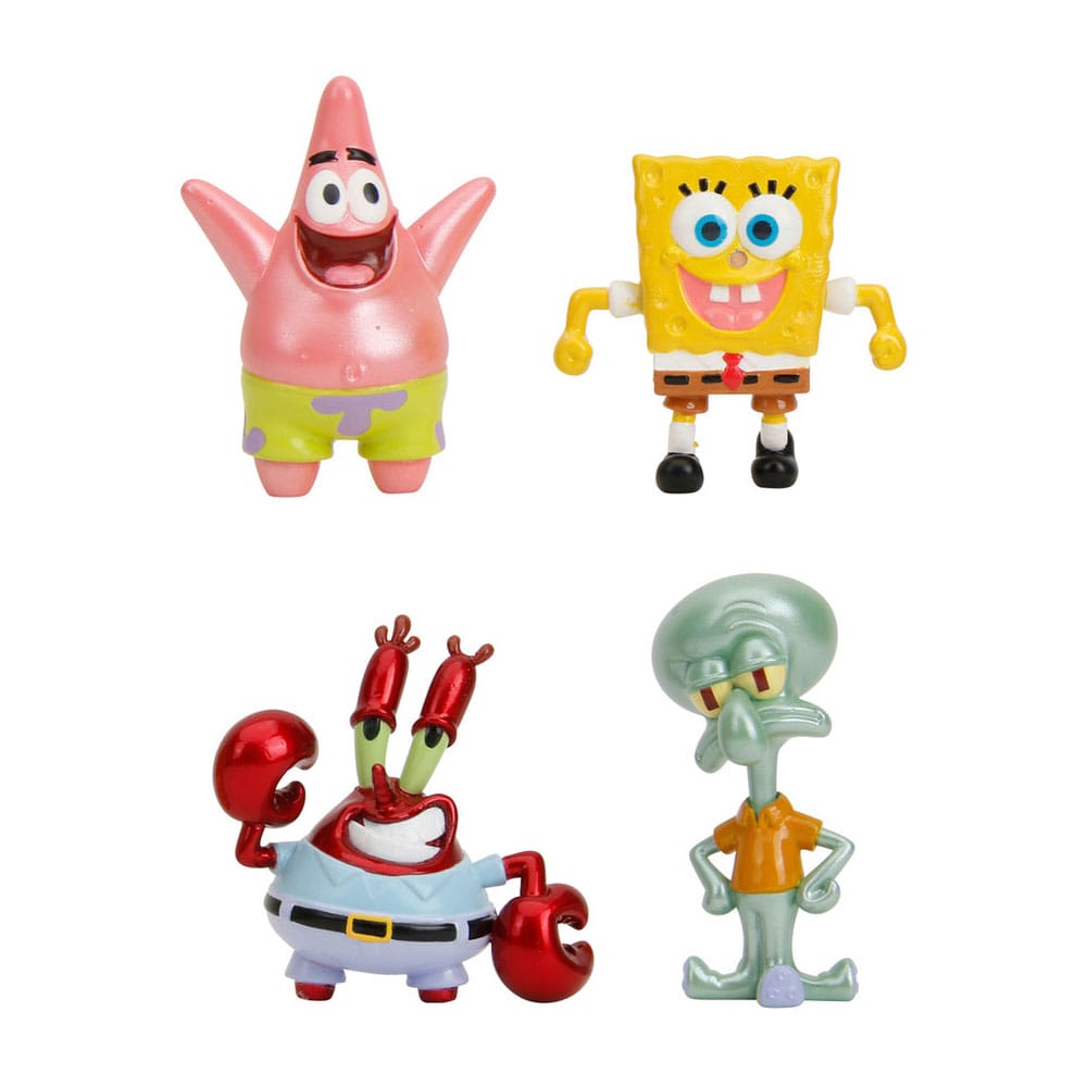 SU ORDINAZIONE Spongebob Squarepants Nano Metalfigs Diecast Mini Figures 4-Pack Wave 1 4 cm