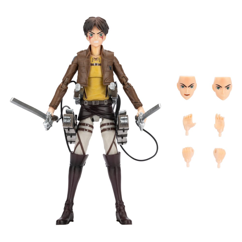 SU ORDINAZIONE Attack on Titan Total Anime Action Figure Eren Jaeger 17 cm   