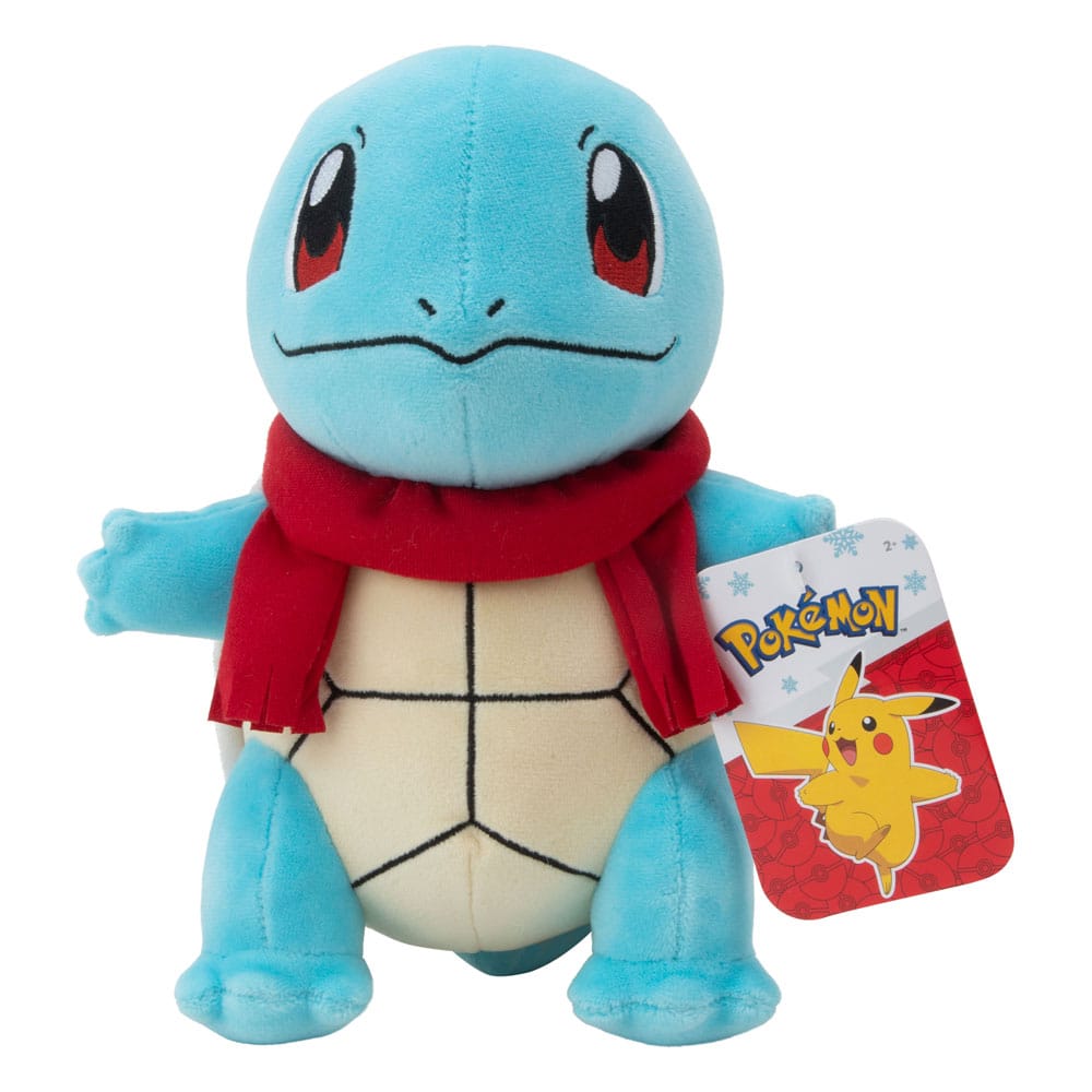 SU ORDINAZIONE Pokémon Plush Figure Winter Squirtle with Scarf 20 cm