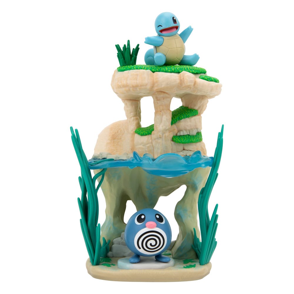 MADE TO ORDER Pokémon Environment Set Shoreside Lake &amp; Poliwag &amp; Squirtle 5 cm