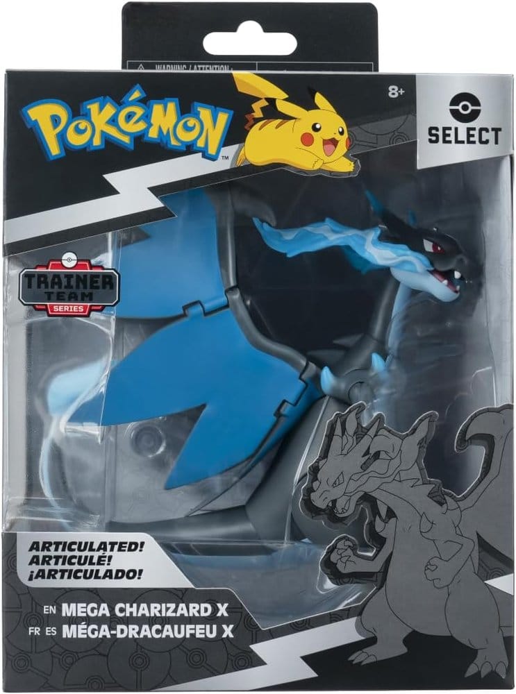 🧪 LAB | PREORDINE+ 11/2026 Pokémon Select Super-Articulated Figure Mega Charizard X 15 cm