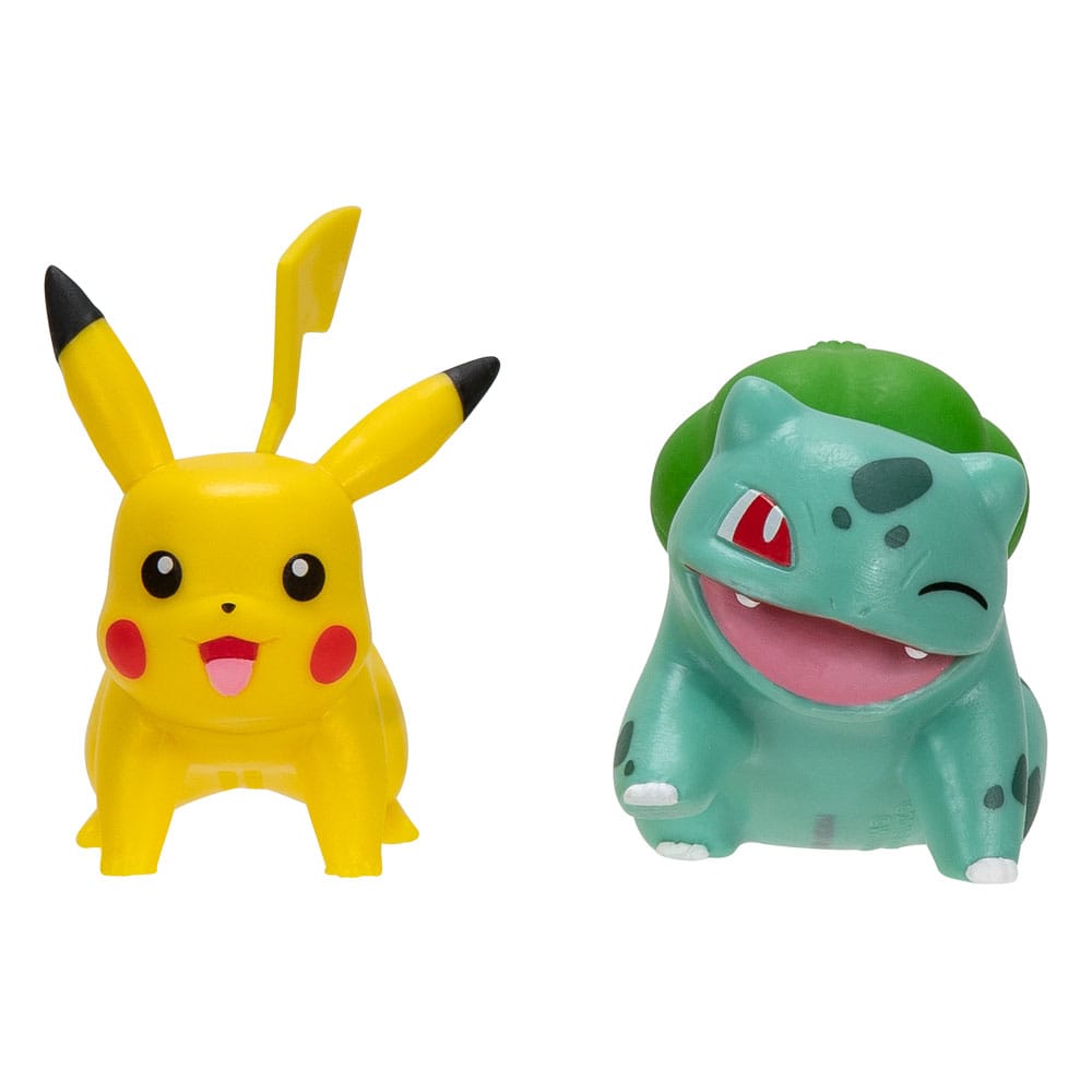 SU ORDINAZIONE Pokémon Battle Figure First Partner Set Figure 2-Pack Bulbasaur #2, Pikachu #1
