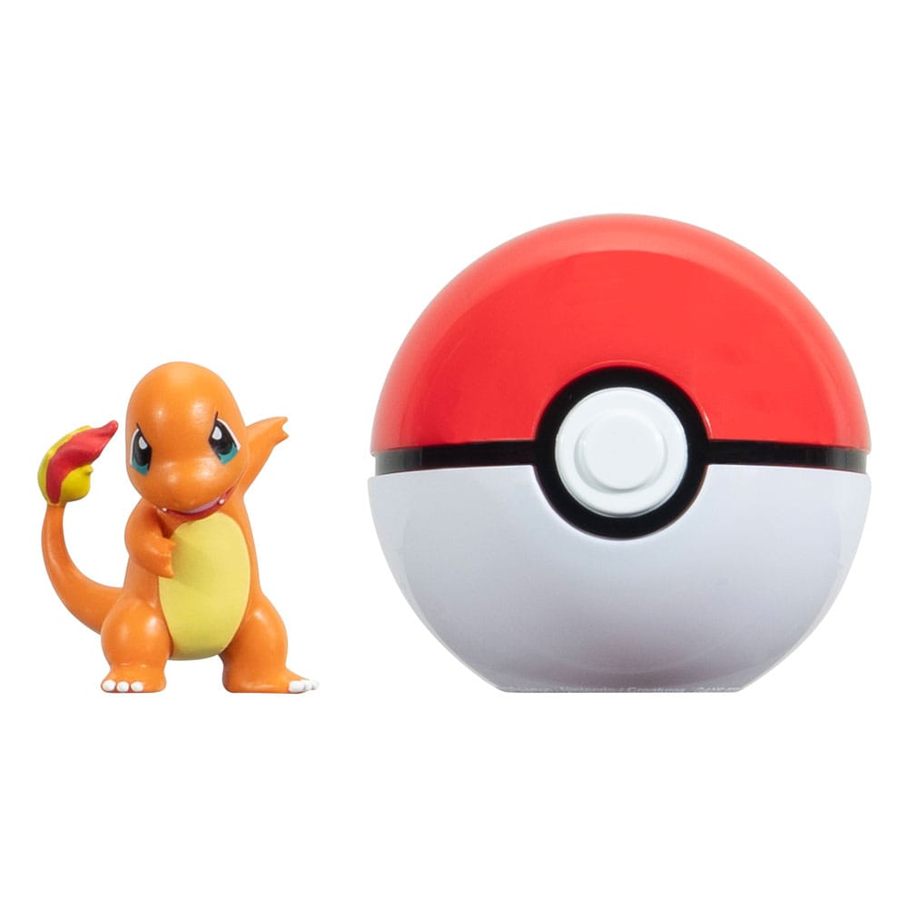 MADE TO ORDER Pokémon Clip'n'Go Poké Balls Charmander #1 &amp; Poké Ball