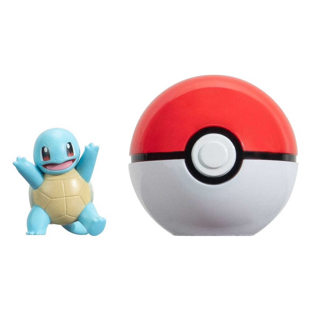 MADE TO ORDER Pokémon Clip'n'Go Poké Balls Squirtle #3 &amp; Poké Ball