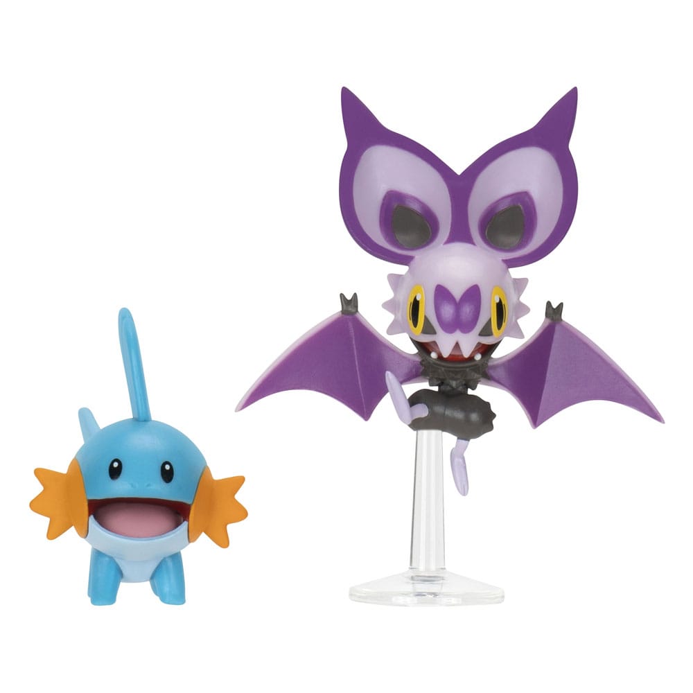 MADE TO ORDER Pokémon Figure 2-Pack Mudkip &amp; Noibat with Stand 8 cm