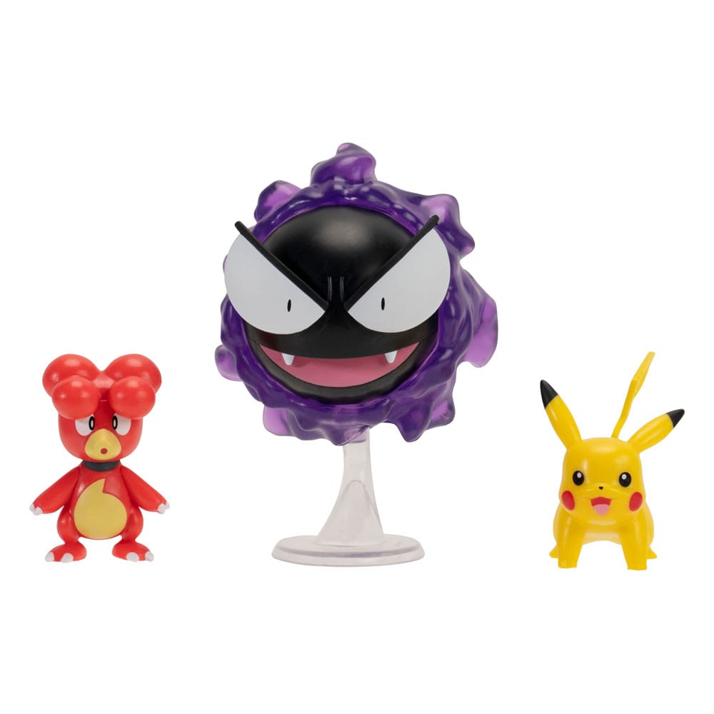 MADE TO ORDER Pokémon First Partner Battle Figure Set Figure 3-Pack Magby, Pikachu &amp; Gastly
