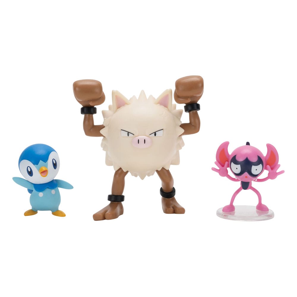 MADE TO ORDER Pokémon First Partner Battle Figure Set Figure 3-Pack Impidimp, Piplup &amp; Primape SOLD OUT