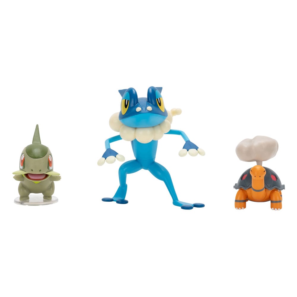MADE TO ORDER Pokémon First Partner Battle Figure Set Figure 3-Pack Torkoal, Axew &amp; Frogadier
