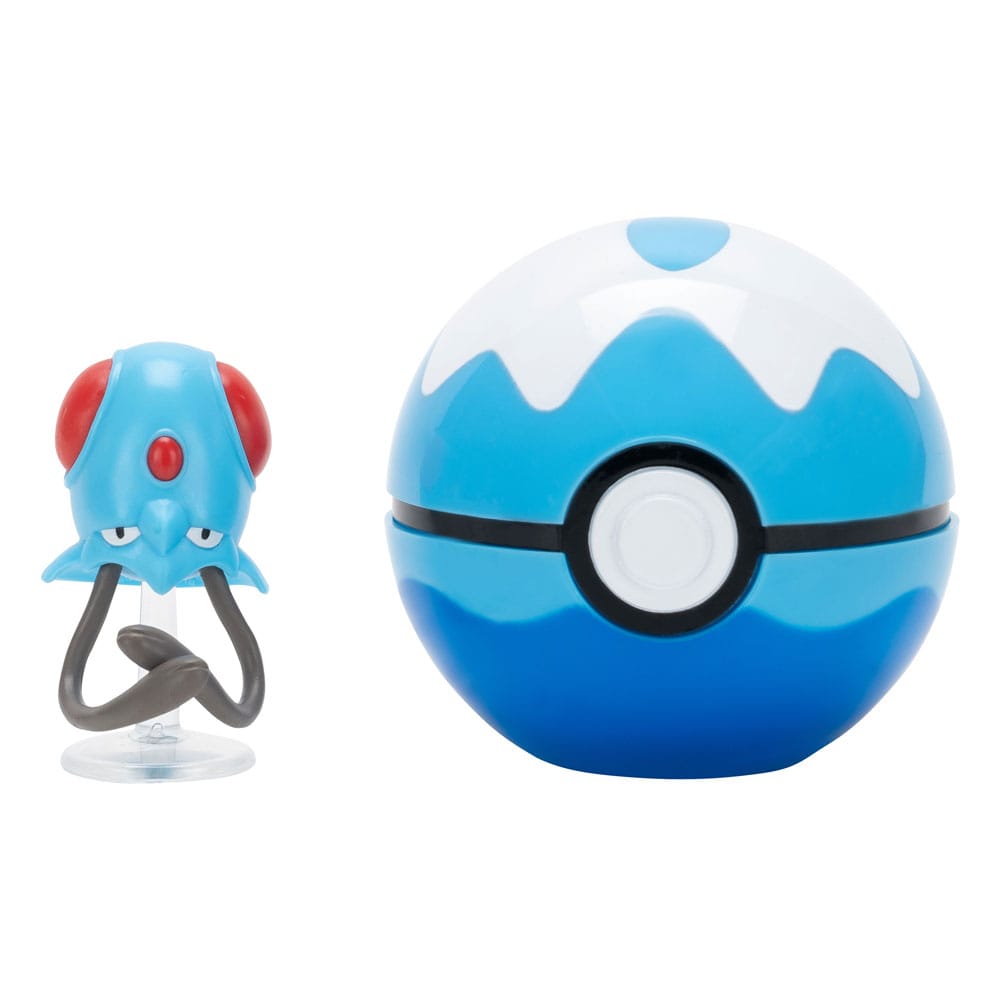 MADE TO ORDER Pokémon Clip'n'Go Poké Balls Tentacool &amp; Dive Ball
