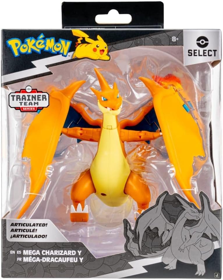 🧪 LAB | PREORDINE+ 11/2026 Pokémon Select Super-Articulated Figure Mega Charizard Y 15 cm