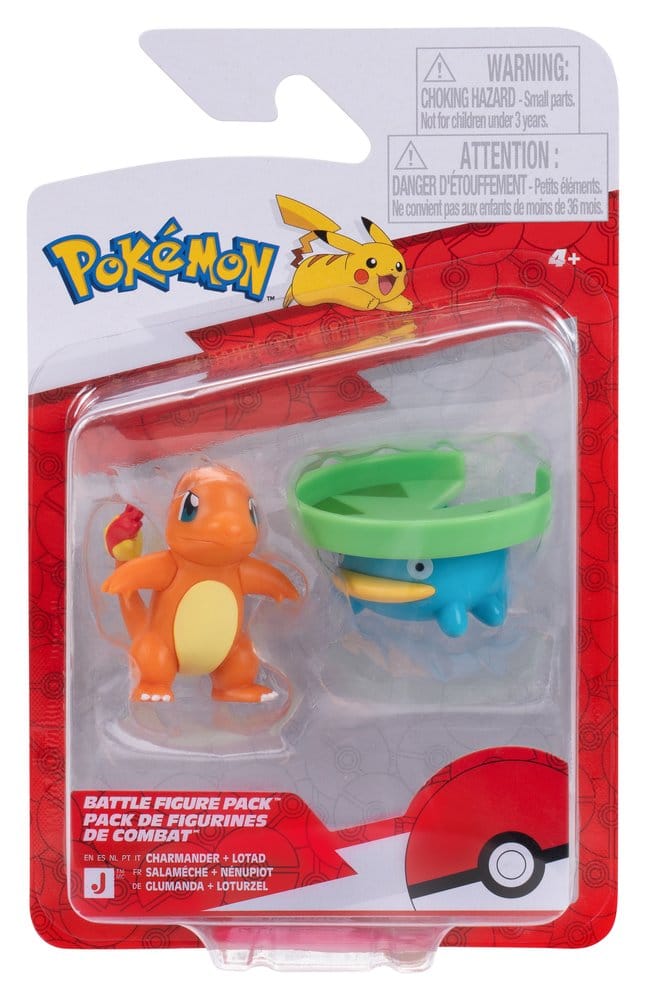 🧪 LAB | SU ORDINAZIONE Pokémon Battle Figure 2-Pack Lotad & Charmander