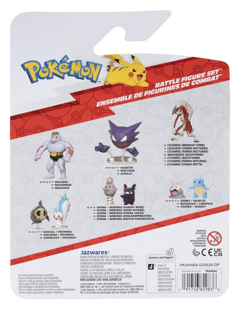 PREORDINE+ 02/2027 Pokémon Battle Figure Set Action Figures Bulbasaur, Ditto & Alolan Marowak (3-Pack)