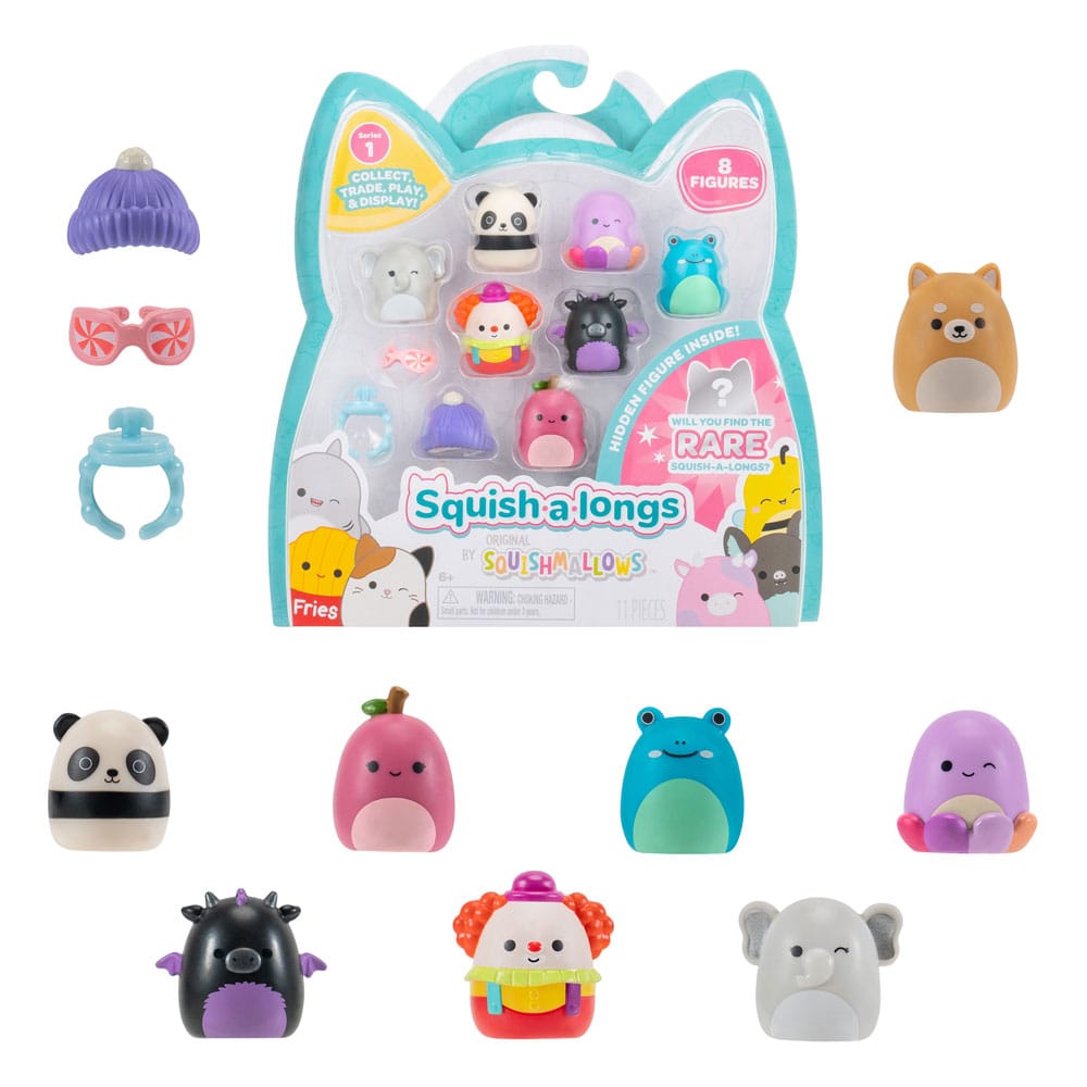 MADE TO ORDER Squishmallow Squish a longs Mini Figures 8-Pack Style 3 3 cm