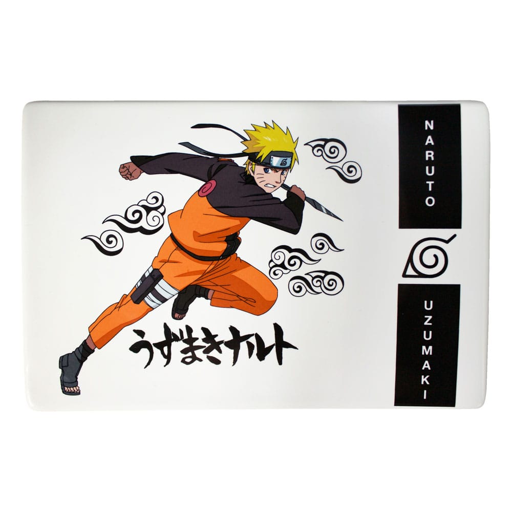 Auf Bestellung gefertigtes Naruto Shippuden Keramik-Sushi-Set mit Essstäbchen, Naruto Uzumaki