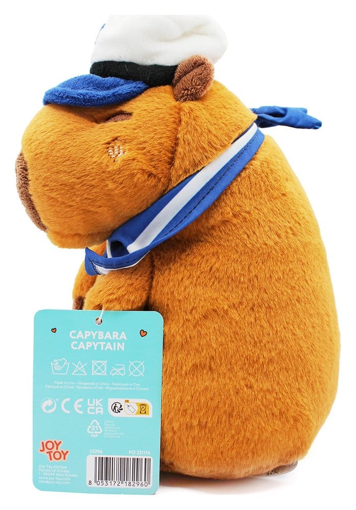 🧪 LAB | SU ORDINAZIONE Capybara Plush Figure Capy Captain 23 cm