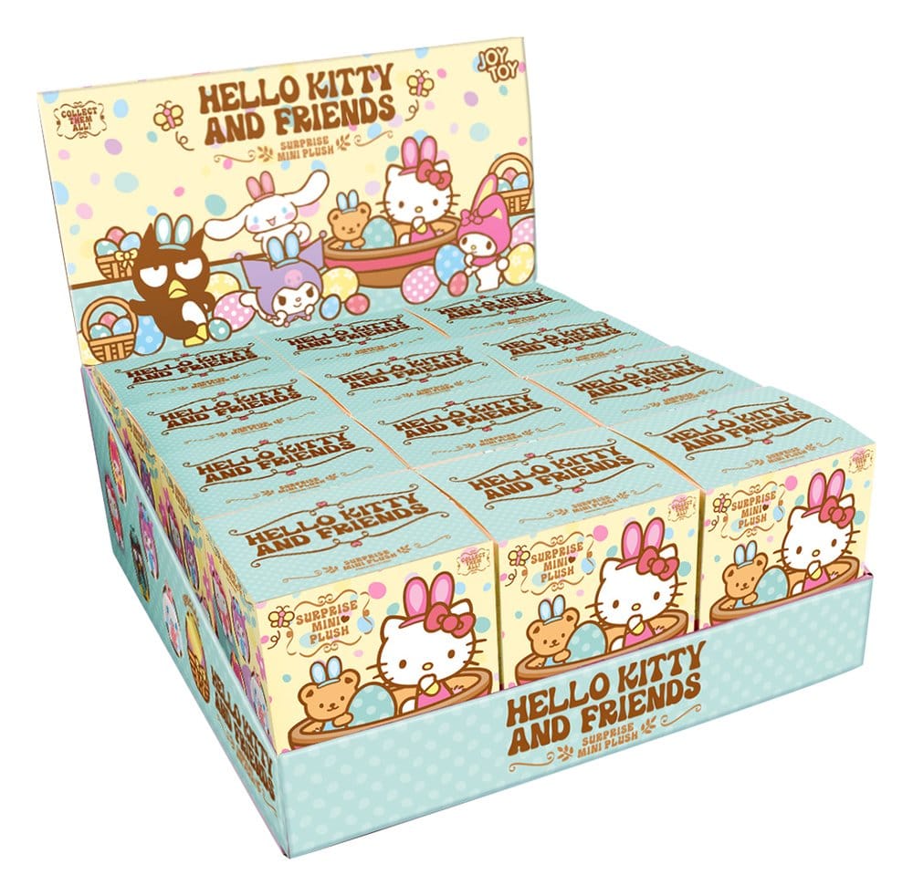 🧪 LAB | PREORDINE+ 05/2027 Sanrio Mini Plush Figures Hello Kitty and Friends Easter 12 cm Blind Box Display (12)