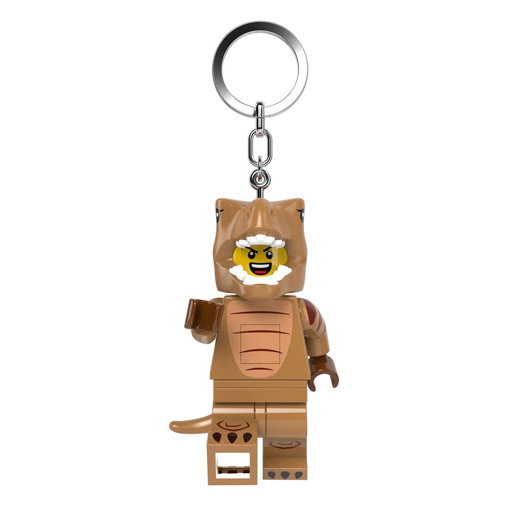 MADE TO ORDER LEGO Minifigures Light-Up Keychain T-Rex Costume 8 cm