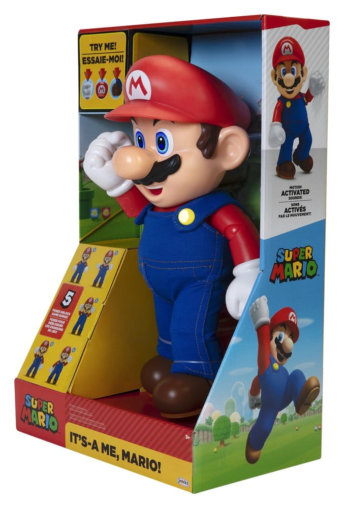 🧪 LAB | SU ORDINAZIONE Super Mario Talking Action Figure It's-A Me! Mario 36 cm