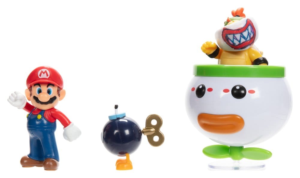 🧪 LAB | SU ORDINAZIONE World of Nintendo Mini Figure 2-Pack Mario and Bowser Jr. Clown Car 6 cm