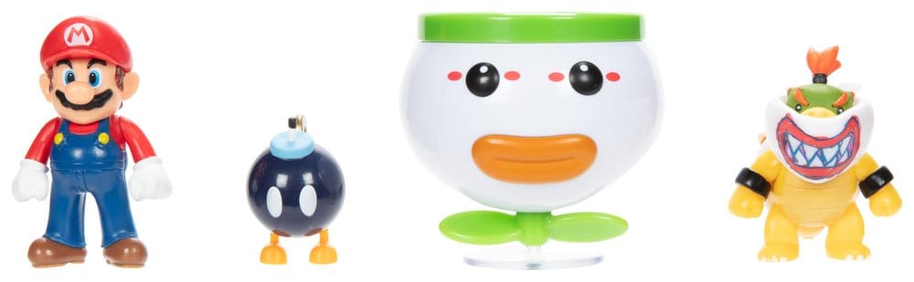🧪 LAB | SU ORDINAZIONE World of Nintendo Mini Figure 2-Pack Mario and Bowser Jr. Clown Car 6 cm