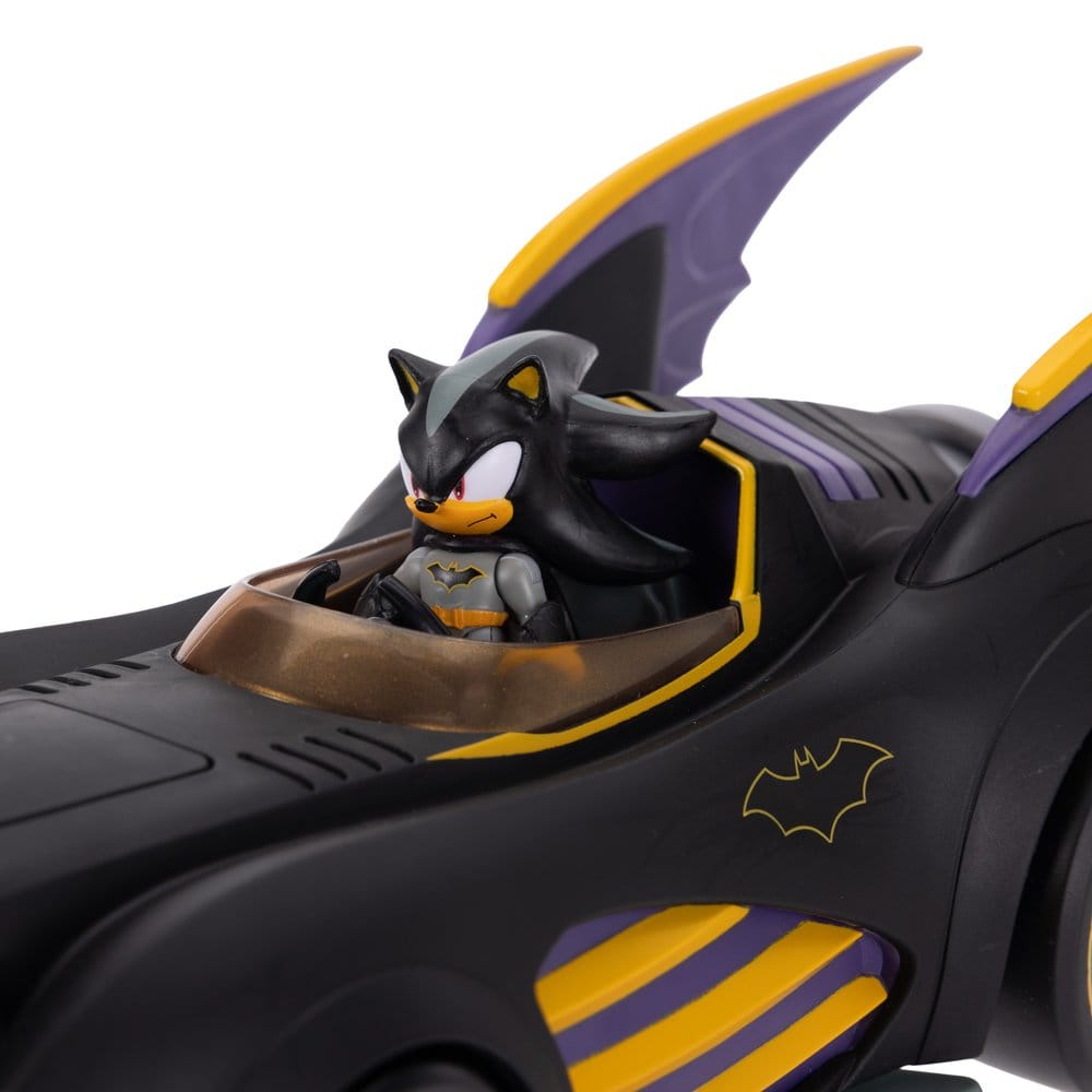🧪 LAB | SU ORDINAZIONE DC x Sonic - The Hedgehog Action Figure with Vehicle Shadow Batman & Batmobile 6 cm 