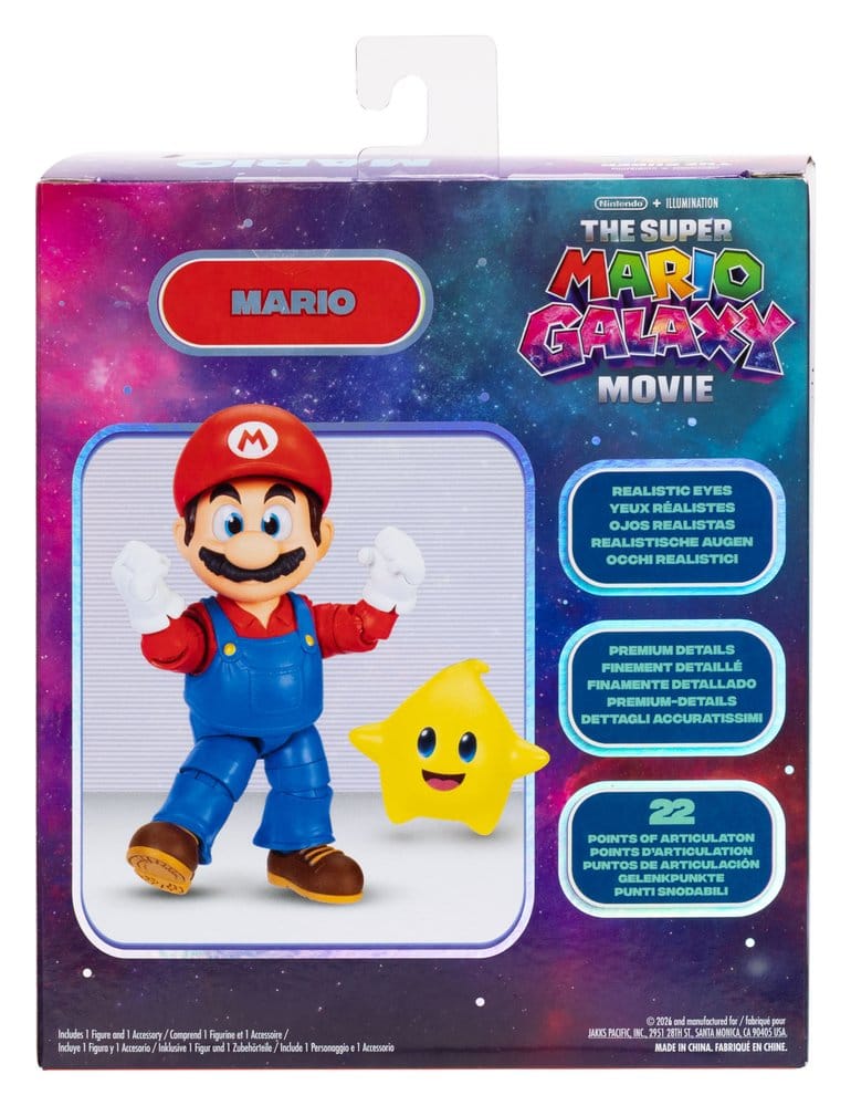 🧪 LAB | SU ORDINAZIONE The Super Mario Galaxy Movie Action Figure Mario 13 cm
