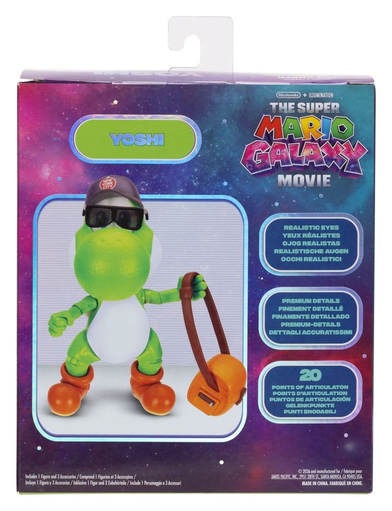 🧪 LAB | SU ORDINAZIONE The Super Mario Galaxy Movie Action Figure Yoshi 13 cm